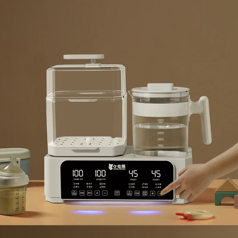 ボトル滅菌サーモスタット,3 in 1,ベビーサーモスタット,温水ポット,粉乳乾燥付き,新品