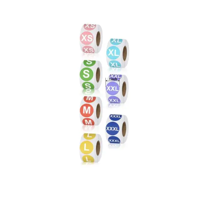 

Acrylic Sticker Roll Dispenser With Dustproof Clear Case For 3500 Clothing Size Labels Holds 7 Rolls For T-Shirts