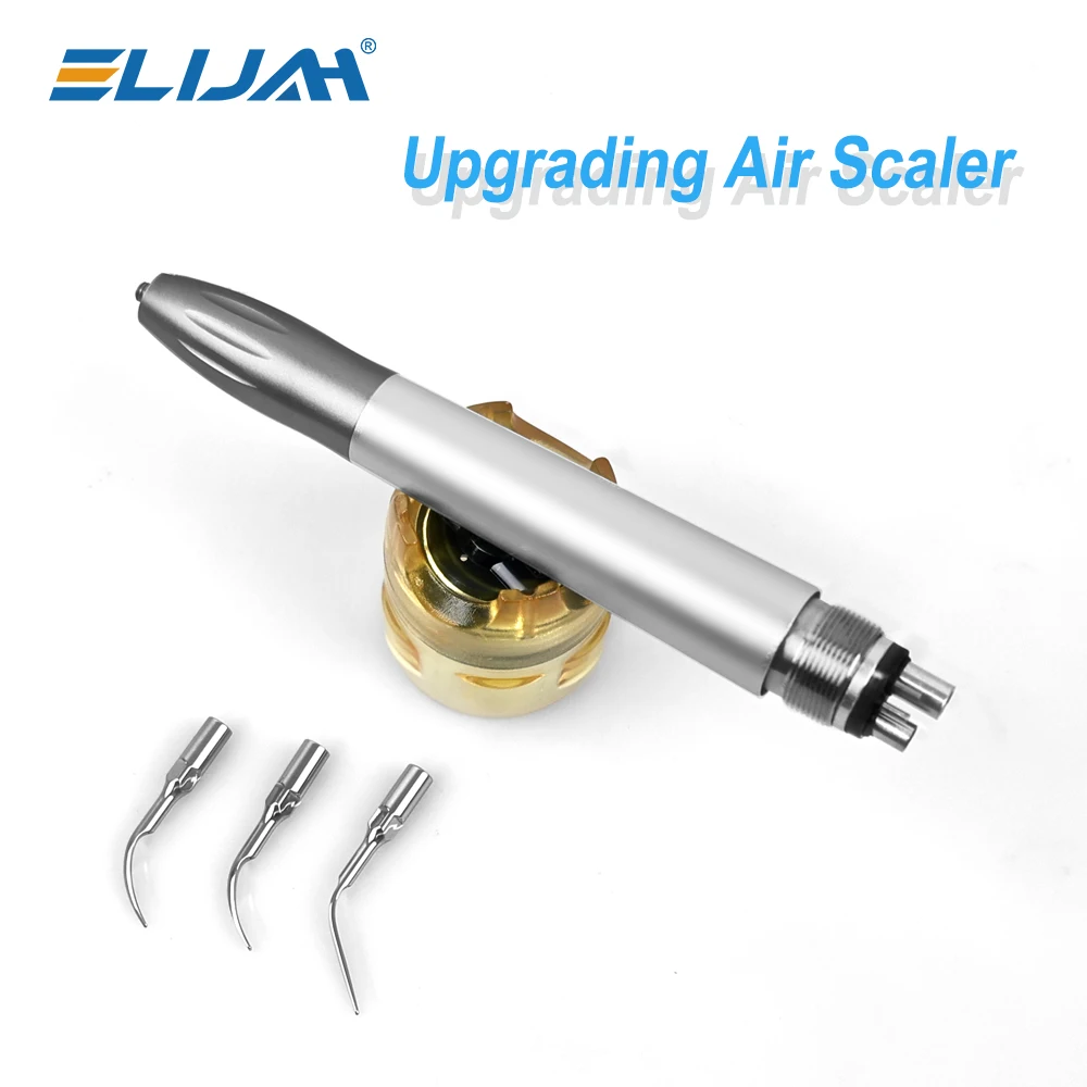 ELIJAH Стоматологический ультразвуковой наконечник с 2/4 отверстиями, 17000 Гц, воздушный скалер, ультразвуковая стоматологическая кавитация 135 ° C Дезинфекция Инструменты для отбеливания зубов