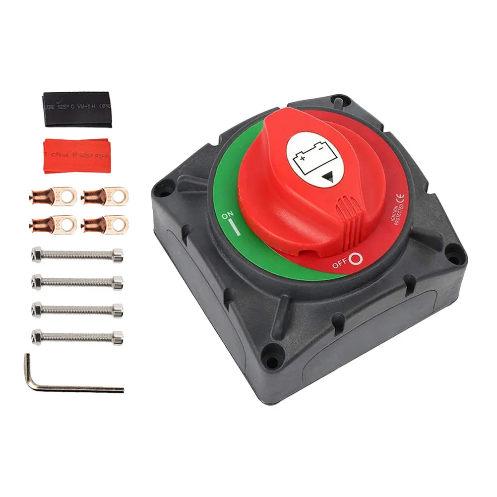 

1 Set Battery Disconnect Power Switch Universal Design for Car Boat Rv Electrical Isolation