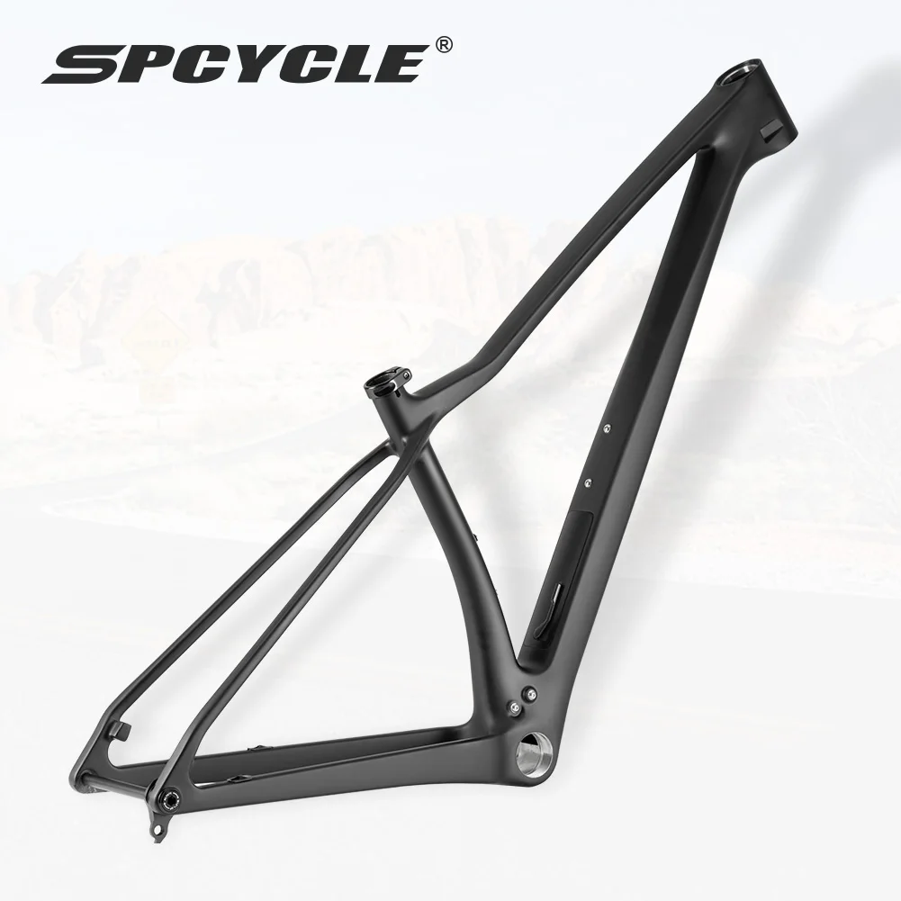Spcycle 2027 Neuer 32er Carbon MTB Rahmen Travel T47 BB UDH Hanger Max 32x2.5 Reifen XC Hardtail Mountainbike Carbonrahmen