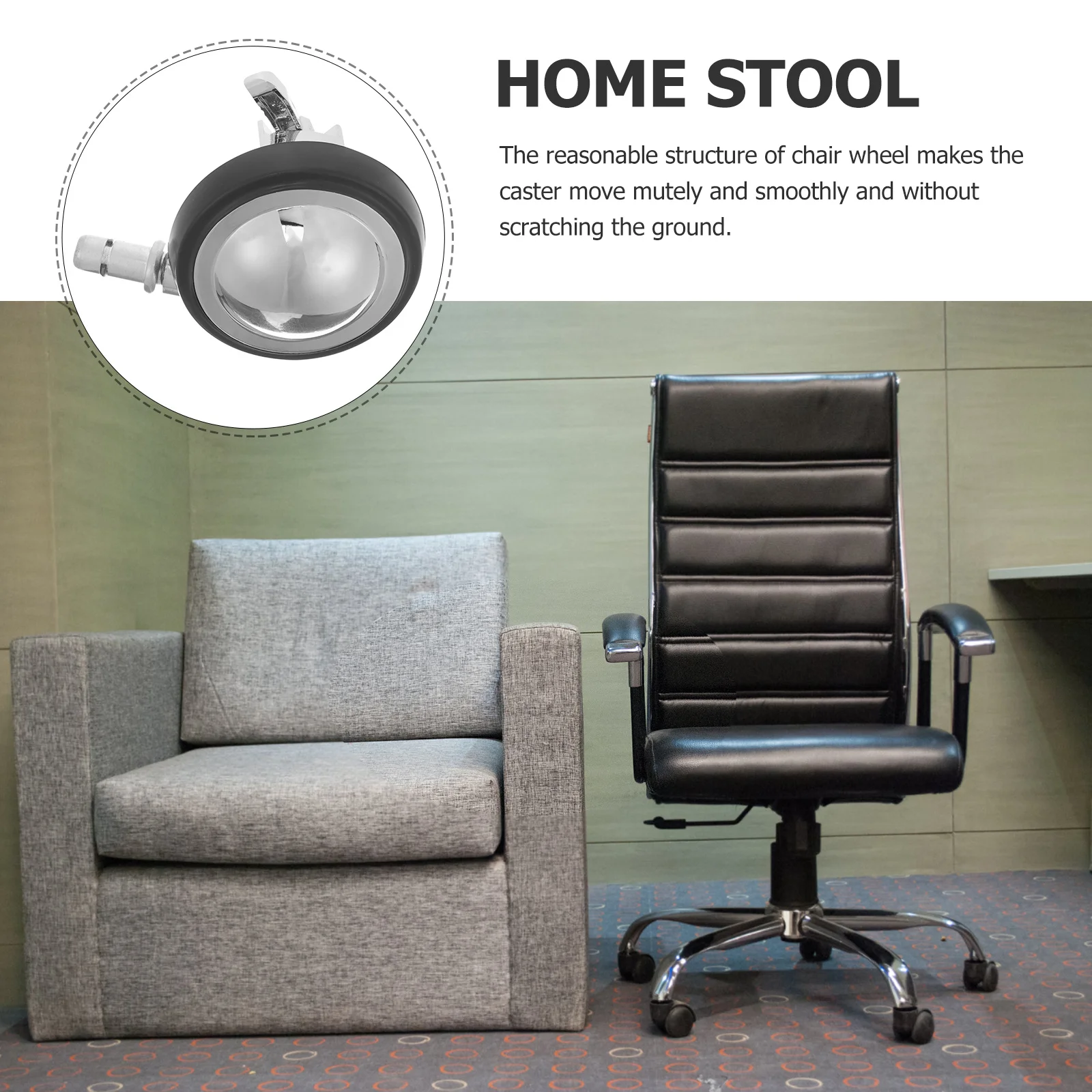 

Zinc Alloy Chair Wheels Heavy Duty Office Casters Replacement Smooth Rolling For Hardwood Floors Carpet Gaming Chair