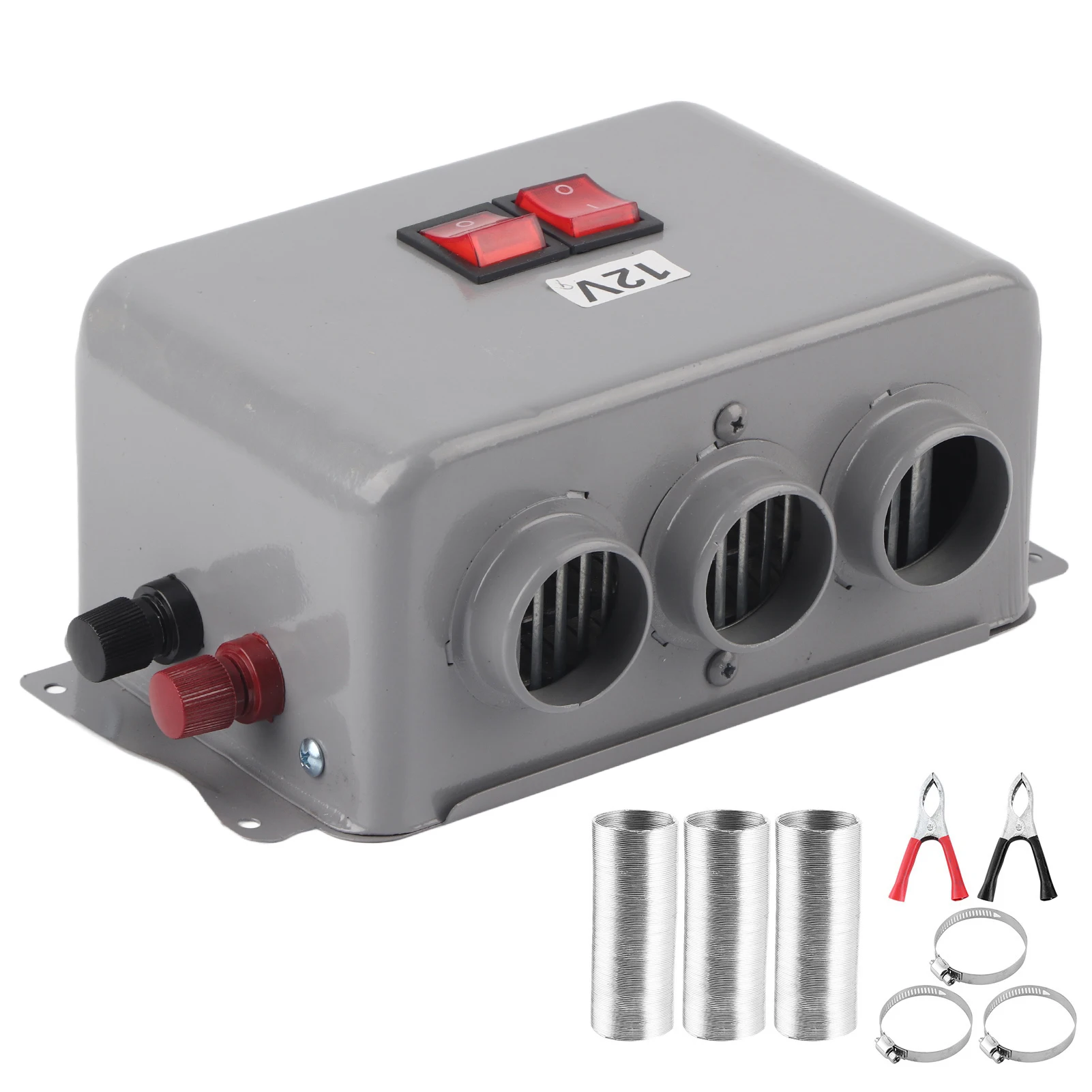 

Compact Car Heater 3 Hole 600W‑800W Winter Fast Heating Warmer Frost Removing Low Noise