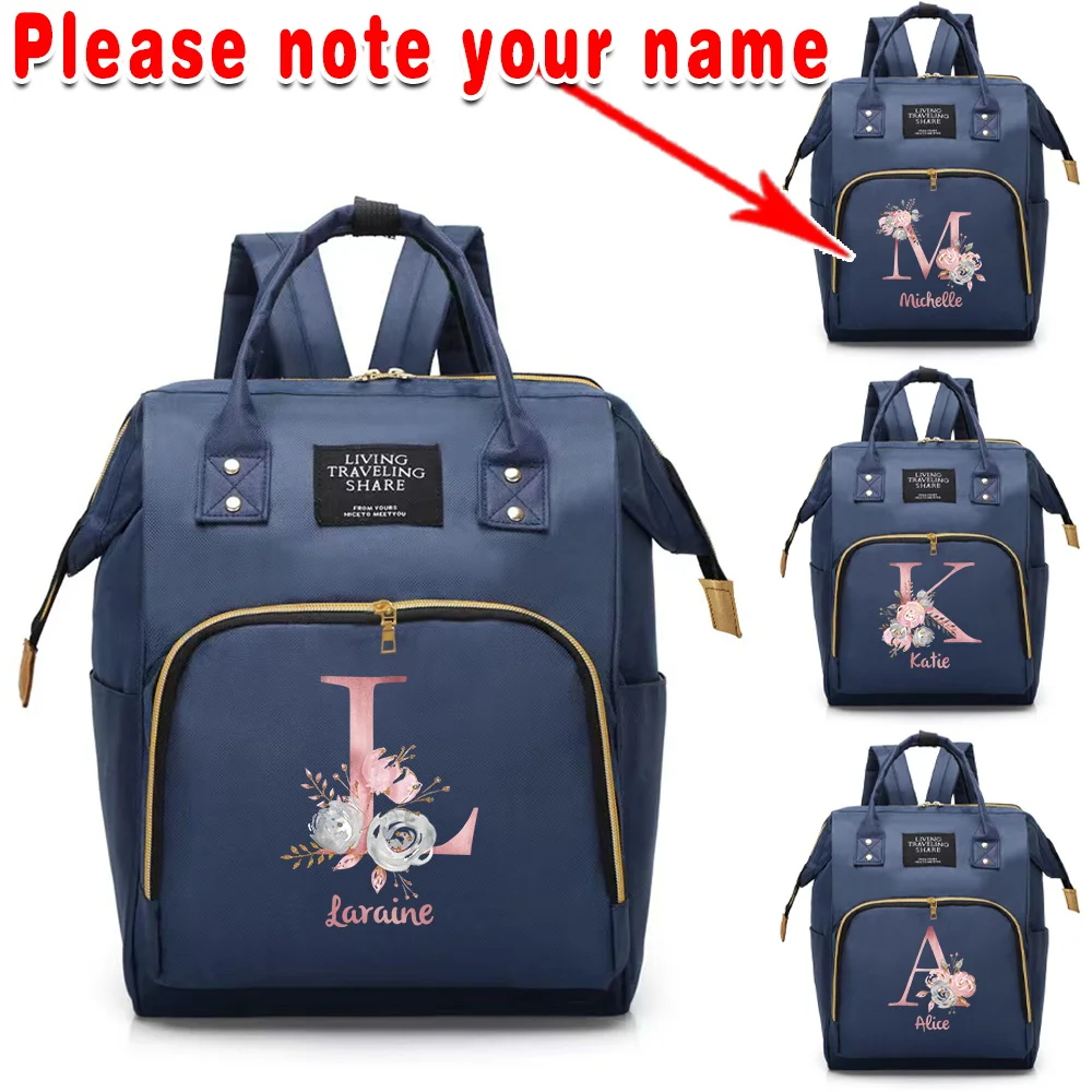 

Персонализированная вместительная сумка для мам с принтом, портативная, многофункциональная, для путешествий и активного отдыха