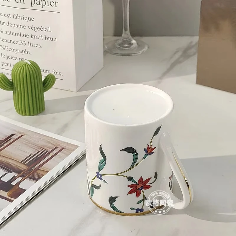 السيراميك العظام الصين أدوات المائدة أكواب الصحون الأطباق ملاعق أطباق إبريق الشاي مثالية لشاي بعد الظهر ضيف تقديم الوجبات المنزلية و #4