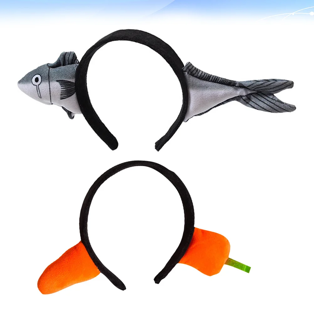 2 قطعة عصابات رأس فائقة غير قابلة للخدش أطواق شعر للمهرجانات لافتة للنظر ومستلزمات الحفلات الجميلة للأسماك #6