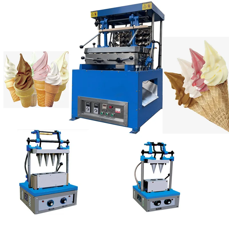 

Industrial Donut Wafer Pizza Coffee Maker Waffle Biscuit Icecream Edible Cup Make Ice Cream Cone Machine
