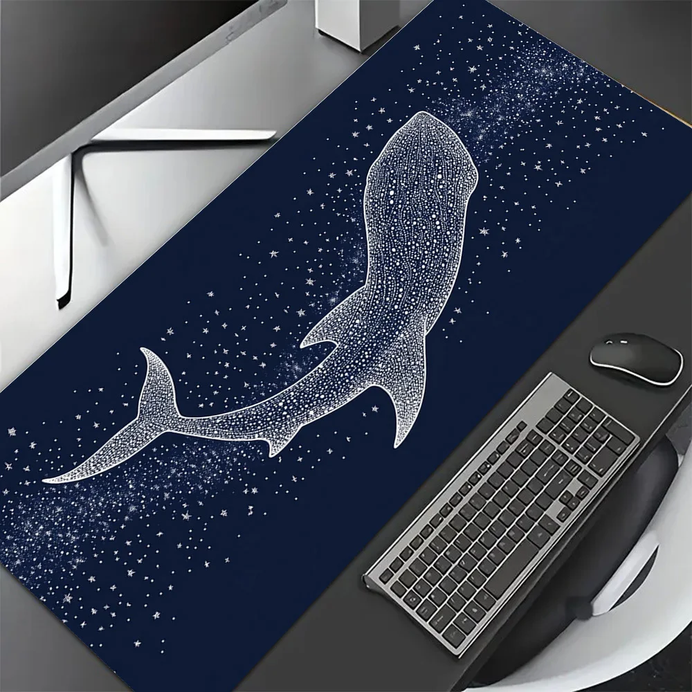

The anti-slip rubber base of the Big Whale Starry Sky mouse pad is a computer accessory desk mat for office and home use