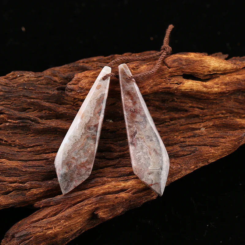 B&F Crazy Lace Rosetta Stone Earring Beads for Jewelry Making, Handmade Natural stones beads, Stones for jewelry Making Supplies