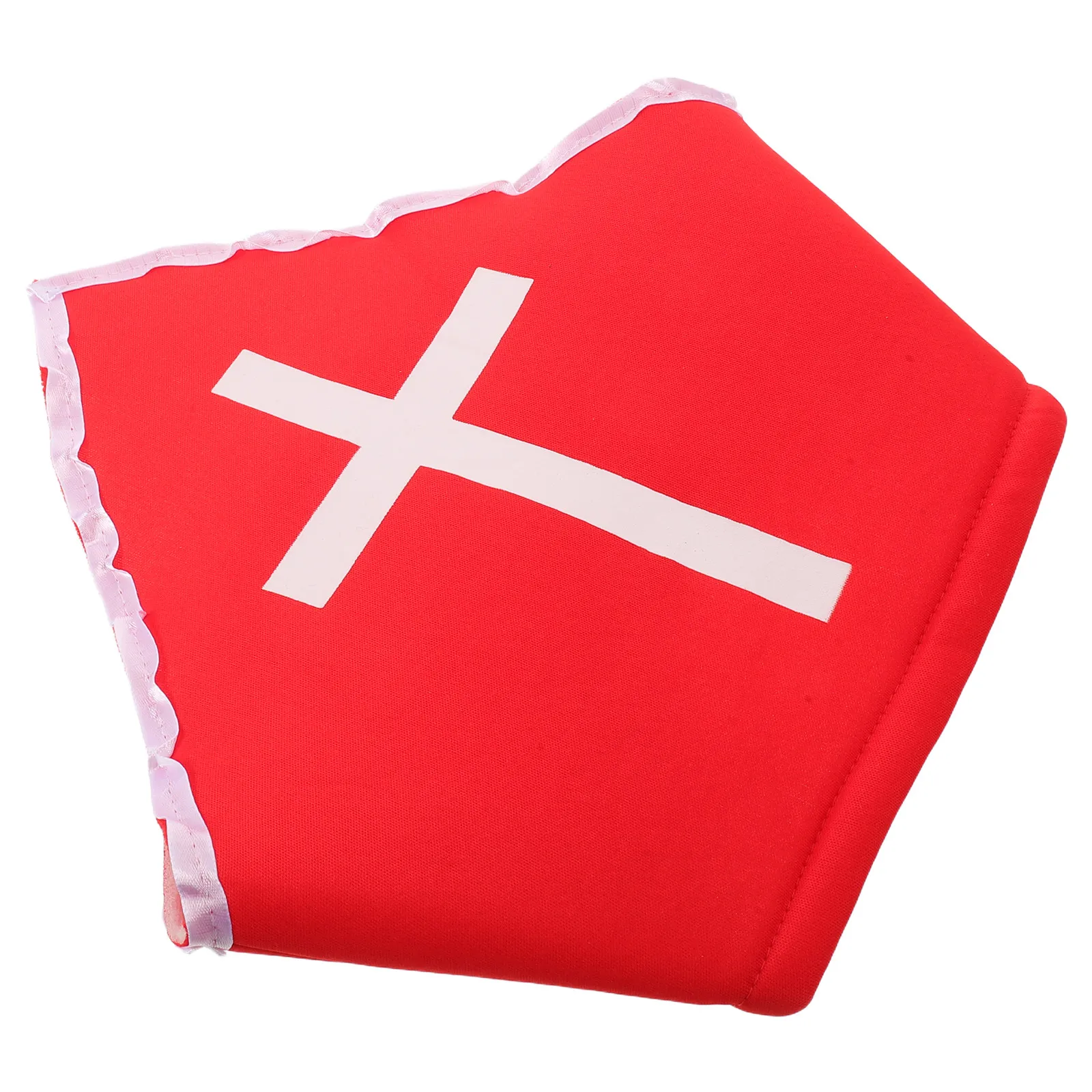 Adult Priest Hat Cardinal Pope Style Wrinkle Resistant Fabric Soft Sturdy Brim Church Event Costume Cap Religious Ceremony