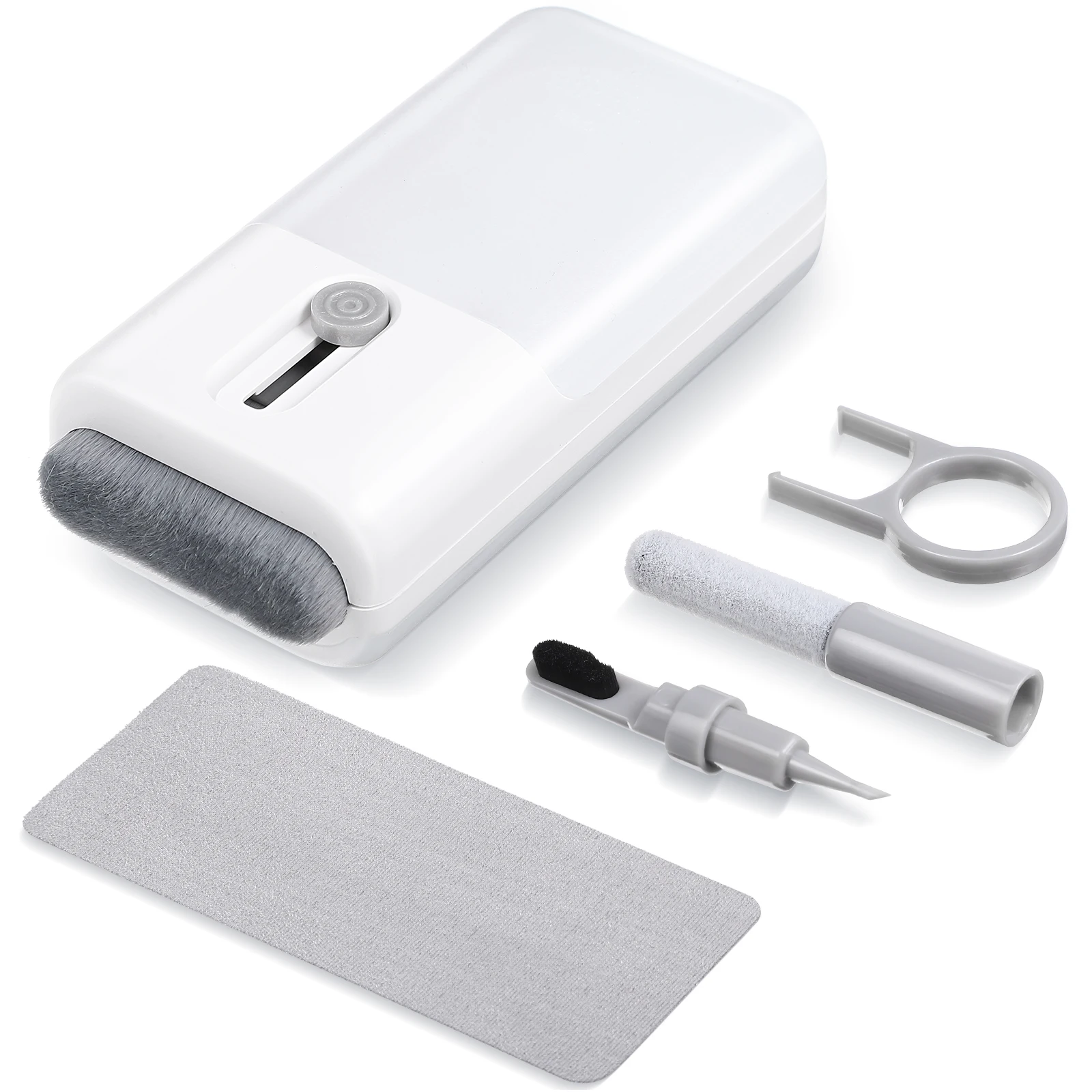 

Keyboard Cleaning Brush Kit 2 Sets Electric Scrubber Computer Cap Buckle Screen Sponge Dust Remover Headphone Phone Camera