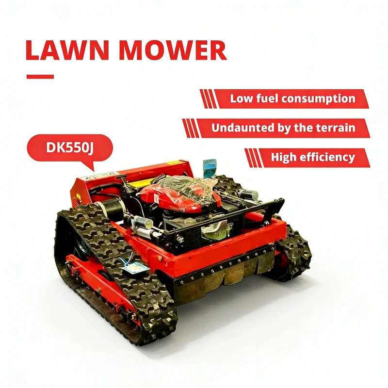 

Настраиваемая газонокосилка с дистанционным управлением, автоматический гусеничный робот-газонокосилка для сада, косилка для крутых склонов