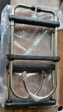 أجزاء القارب 4 خطوات سلم القارب للطي سلم الصعود للقوارب البحرية العائمة #6