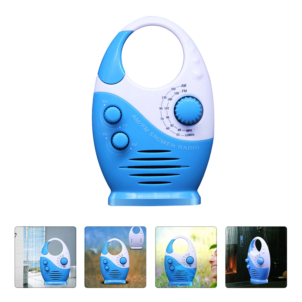 

Mini Waterproof Radio ABS Shower Speaker FM Receiver Music Loudspeaker Bathroom Kitchen Bedroom Car Portable Affordable