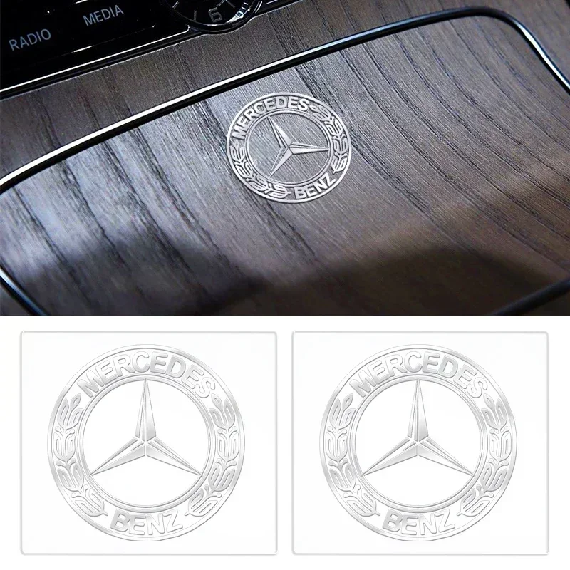 1pcs Metal Car Styling Car Badge Sticker For Mercedes Benz W212 W213 AMG W177 V177 W247 W176 GLA GLC X253 W166 Auto Goods