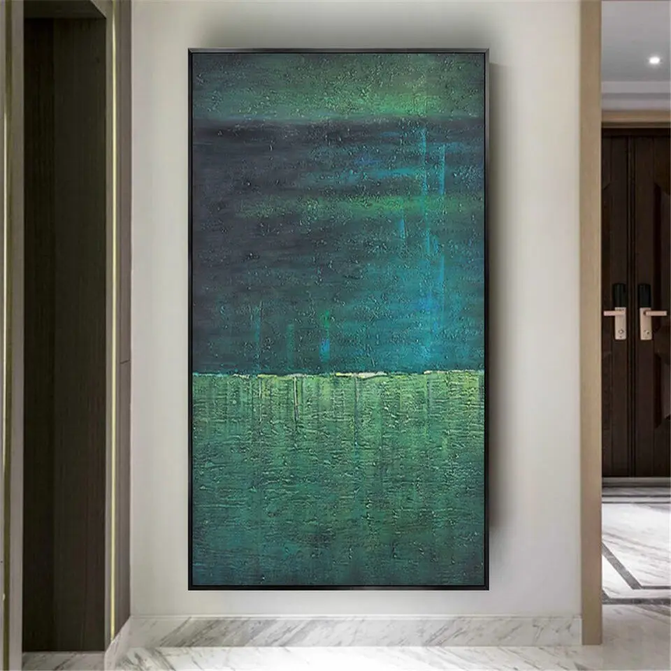 High Quality Hand-Painted Abstract Canvas Oil Painting Large Textured Wall Art Geometric Painting Modern Boho Wall Home Decor