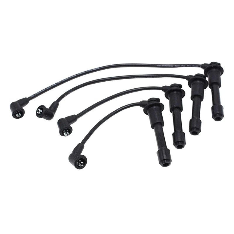 Super Sale 4pcs Powerspark 8mm Double Silicone HT Leads Kit DKB139_Black for Mazda MX-5 MK1 MX5 MK2 1990-2005 Spark Plug Wires