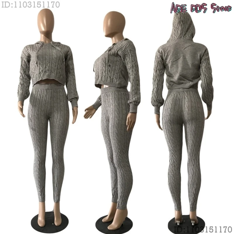 

Рождественская мода, высокая эластичность, однотонный наряд, вязаный свитер, комплект из 2 предметов, женская рождественская новогодняя одежда, привлекательная фигура S