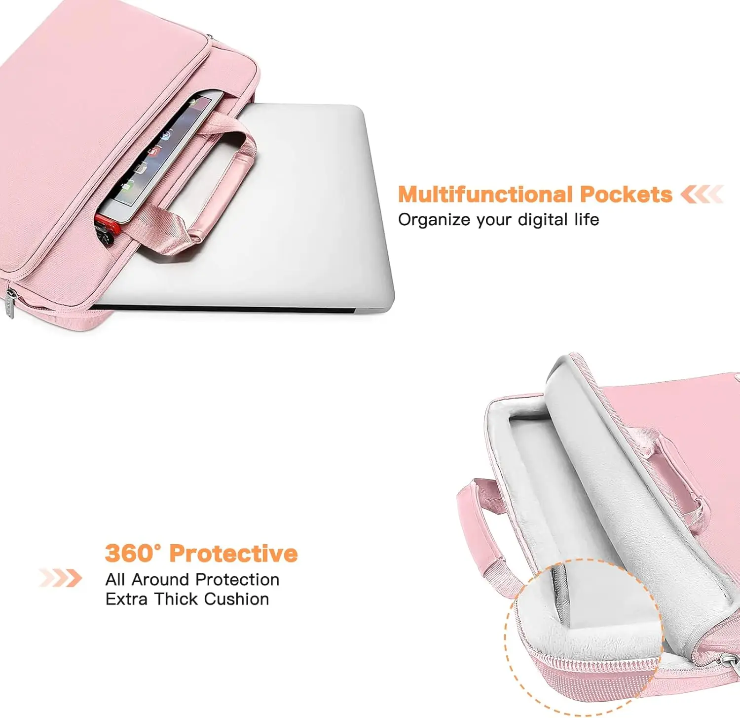 MOSISO Laptop Bag for MacBook Air /Pro 13 14 15 16 inch HP Dell for Men's Woman Computer Briefcase for Business Travel Laptop