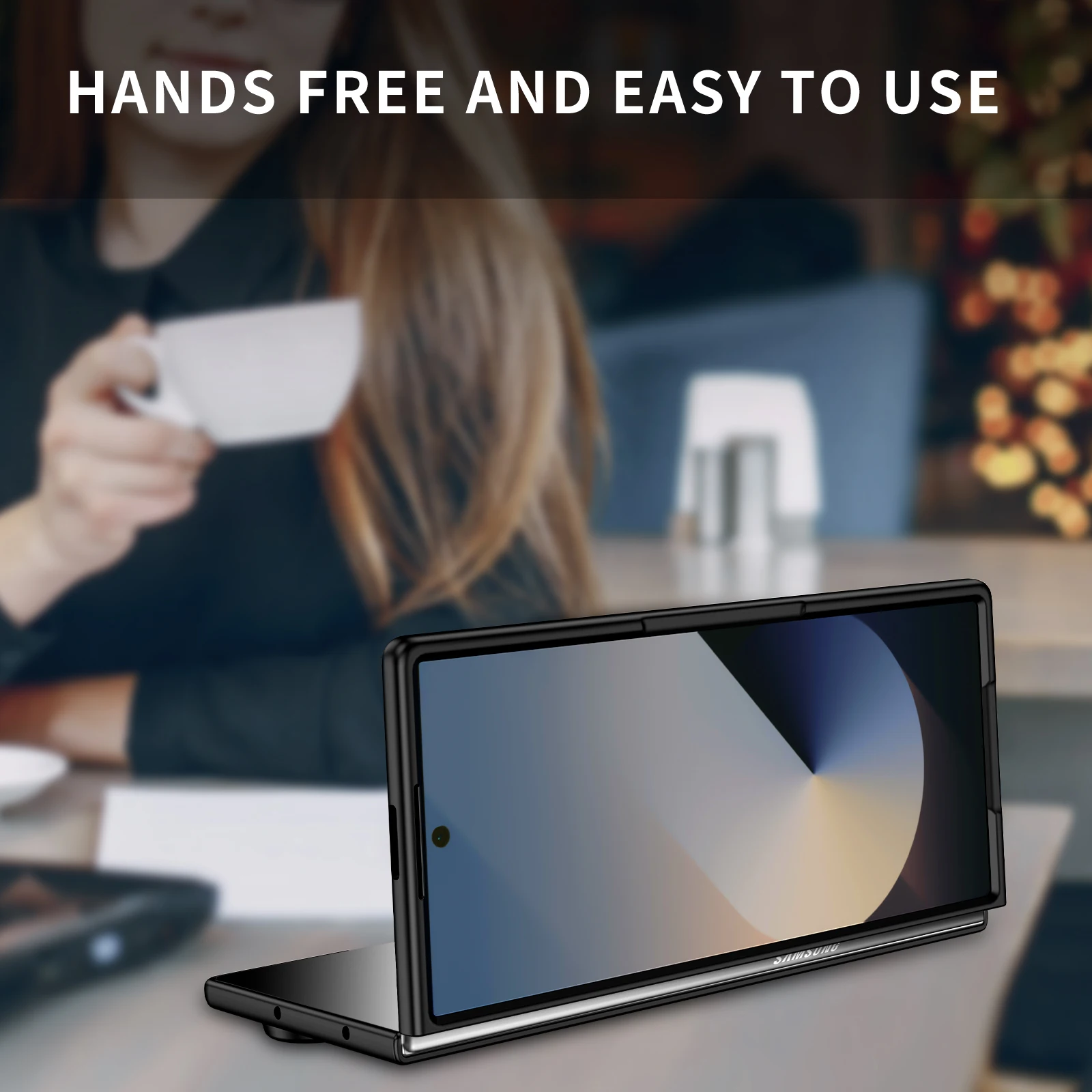 Capa de moda lisa dura com sensação fosca para Samsung Galaxy Z Fold 7 5G Fold7 Fold6 Fold 6 5 4 3 2 Fold4 Fold5 Fold3 Fold2 Coque