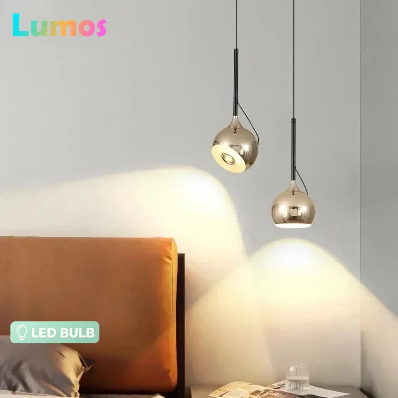 

A67 Nordic LED Pendant Light Bedroom Restaurant Bar Study Aisle Hanging Lamp For Ceiling Indoor Home Decoratioan Luster