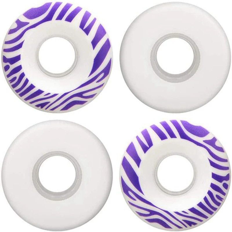 4PCS Skateboard Wheels Resilient PU Double Warped Skateboard Wheels Brush Street Skating Wheels 55X32mm