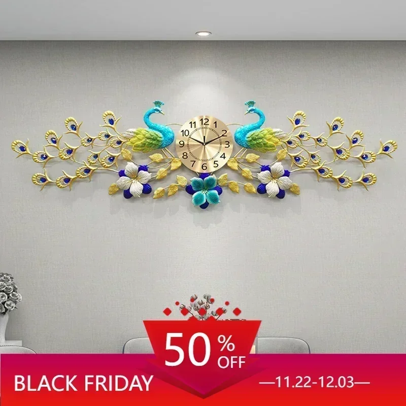 

Large Wall Clock Gold Living Room Modern Clock Wall Large Design Unique Items Nordic Clocks Horloge Murale Home Decoraction L