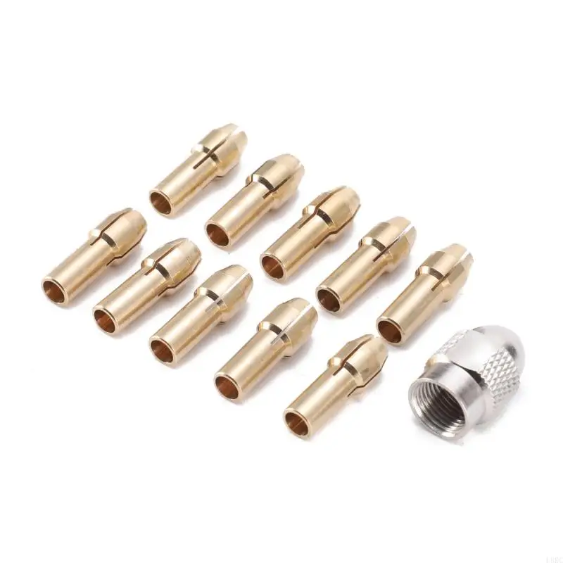 L8RC Mur Collet 0.5-3.2Mm Adaptor Chuck Bor Collet Mata Bor Listrik Kecil