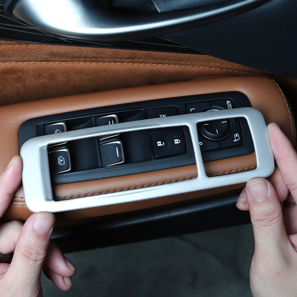 

For Lexus LS500h interior stainless steel glass control panel 18-25 LS350 modification accessories