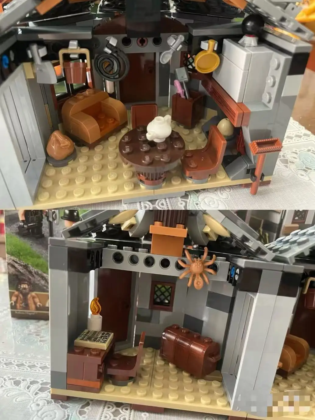 496 قطعة متوافقة مع 75947 العالم السحري للمعالجات Hagrid's كوخ اللبنات لعبة نموذج للبنين بنات الكبار هدية عيد ميلاد #6