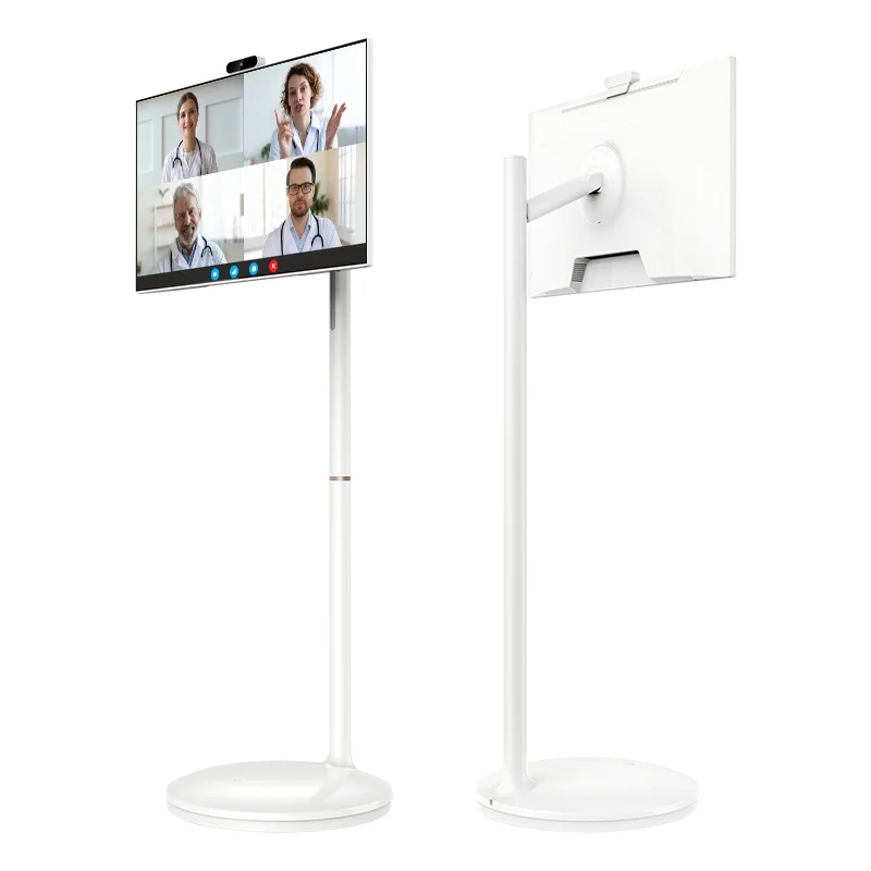 

27/32 Inch Interactive Smart Display Screen Built In Battery Power Portable TV HD Gaming Android 13 Smart Tv On Wheels