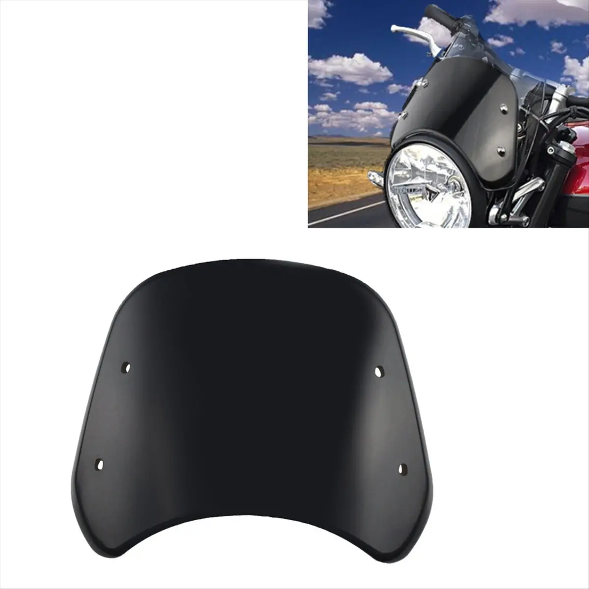 Compatible Motorcycle Windshield Shield Fairing Windscreen Wind Deflectors for Voge 500ac