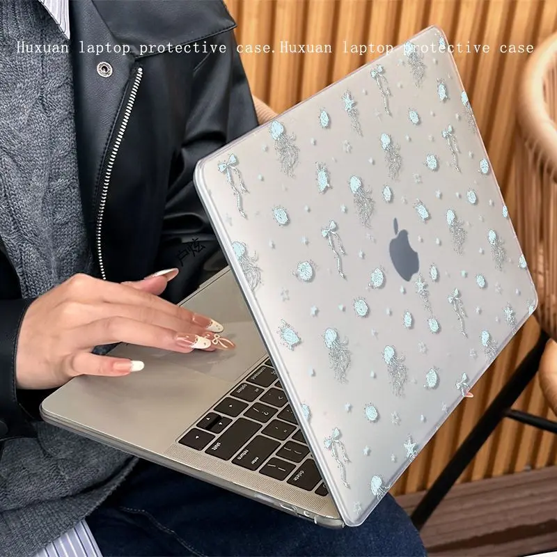 Jellyfish Pattern Case for Macbook Air 13.6 M5 M1 Pro 14 M4 Air 15.3 13 M3 15 M2 Mac Cover A3113 A2681 A2442 A2941 Anti-Scratc