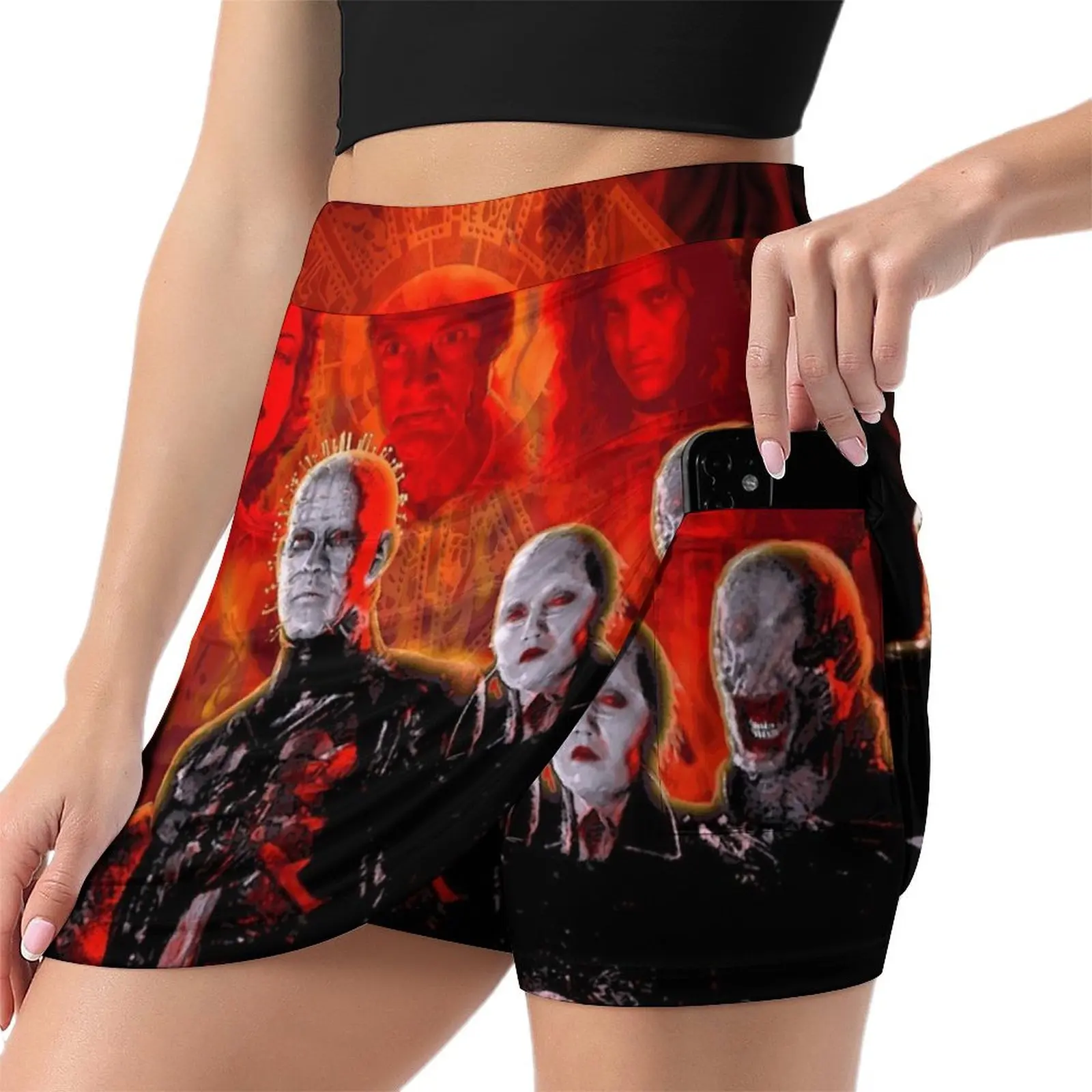 Cenobites Pinhead Puzzle Box Mini Skirt women clothes japanese style