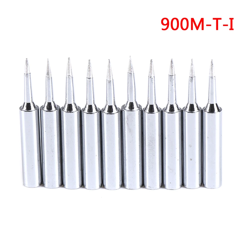 6/10pcs/Set Pure Copper Lead Free Soldering Iron Tips 900M-T Welding Head For 936 937 Soldering Station Tool Kits