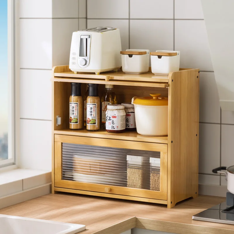 

Kitchen Shelves Seasoning Dishes Storage Multi-layer Countertops Lockers Cupboards Household Cutlery Chopsticks Storage Boxes