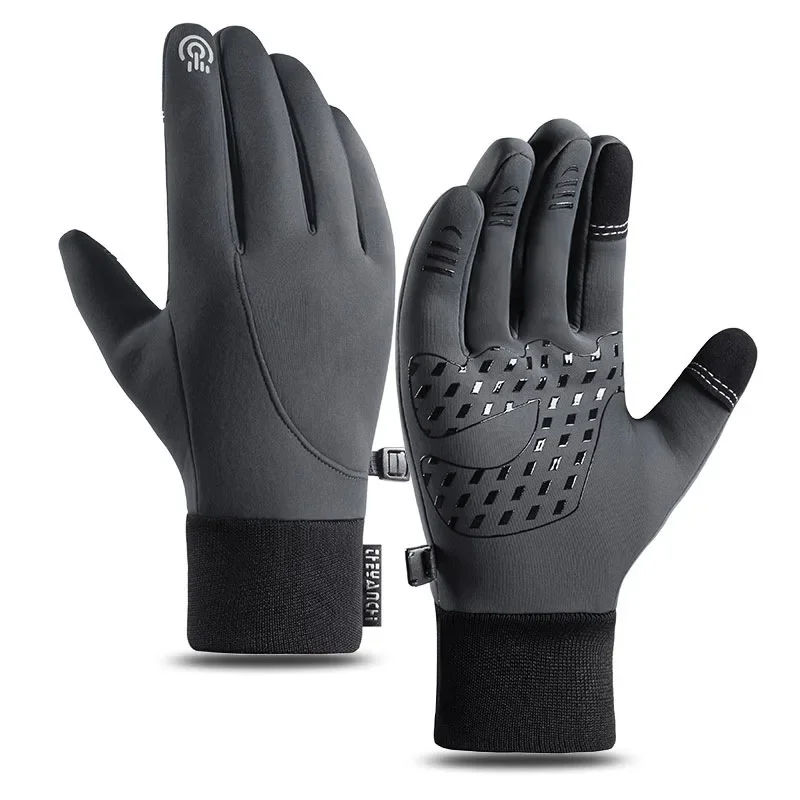 

Men's Black Autumn Winter Warm Gloves Touch Screen Non-slip for Outdoor Sports