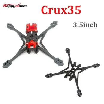 HappyModel Crux35 고화질 FPV 레이서 드론 탄소 섬유 프레임 키트, RC 쿼드콥터 RC 부품용, 3.5 인치 