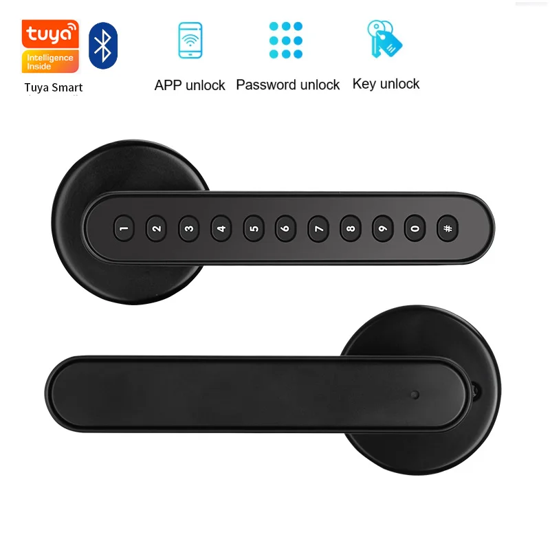 

Password Smart Lock TUYA APP Mechanical Key Password Lock with Key Digital Code Lock IP65 Waterproof Electronic Door Locks