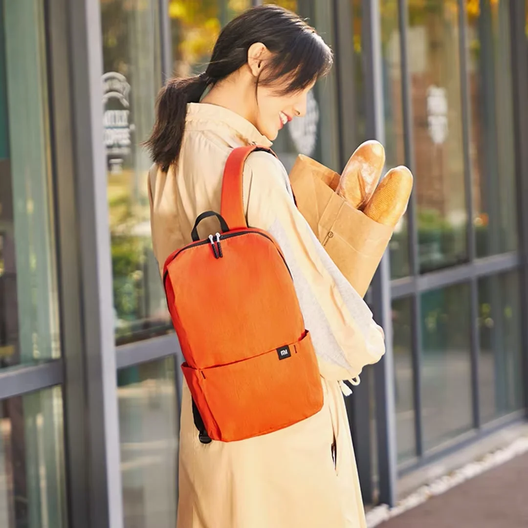 XIAOMI Colorful Small Backpack Laptop Bag Men's and Women's Shoulder Bag Outdoor Waterproof Student Portable Sports Bag view 6