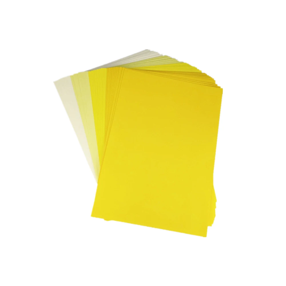 A4 230gsm 35sheets Yellow Hard Cardstock Thickened DIY Handmade Drawing Color Cardstock Greeting Card Painting Art Drawing Paper