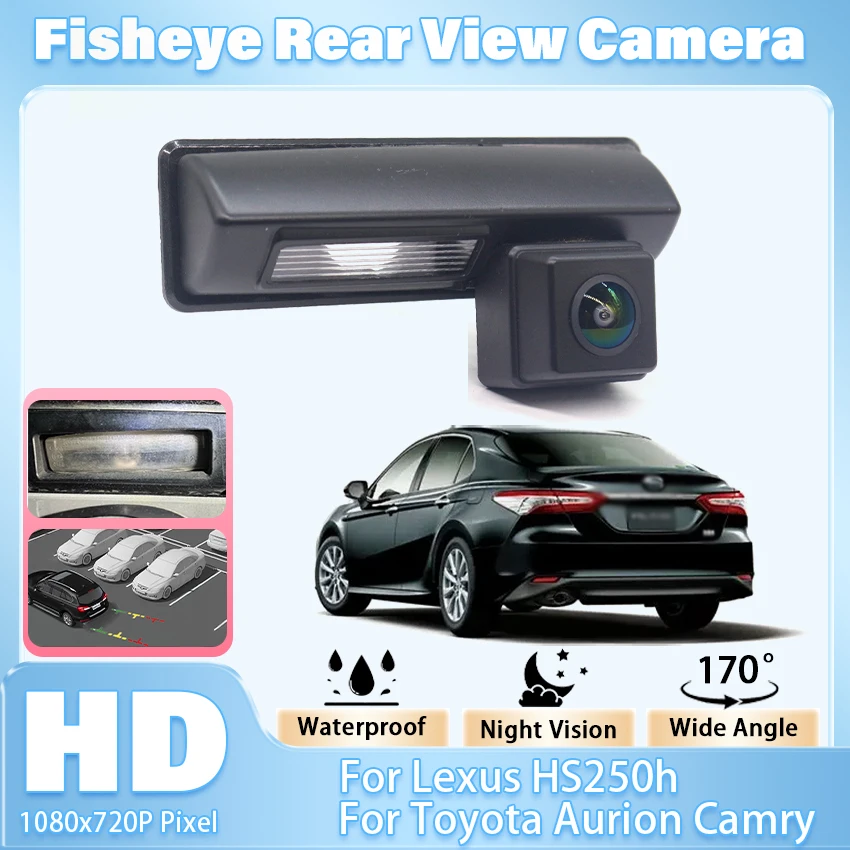HD AHD 1080x720P Backup Rear View Camera For Toyota Aurion Camry XV40 Verso For Lexus HS250h 2006 2007 2008 2009 2010 2012 Car