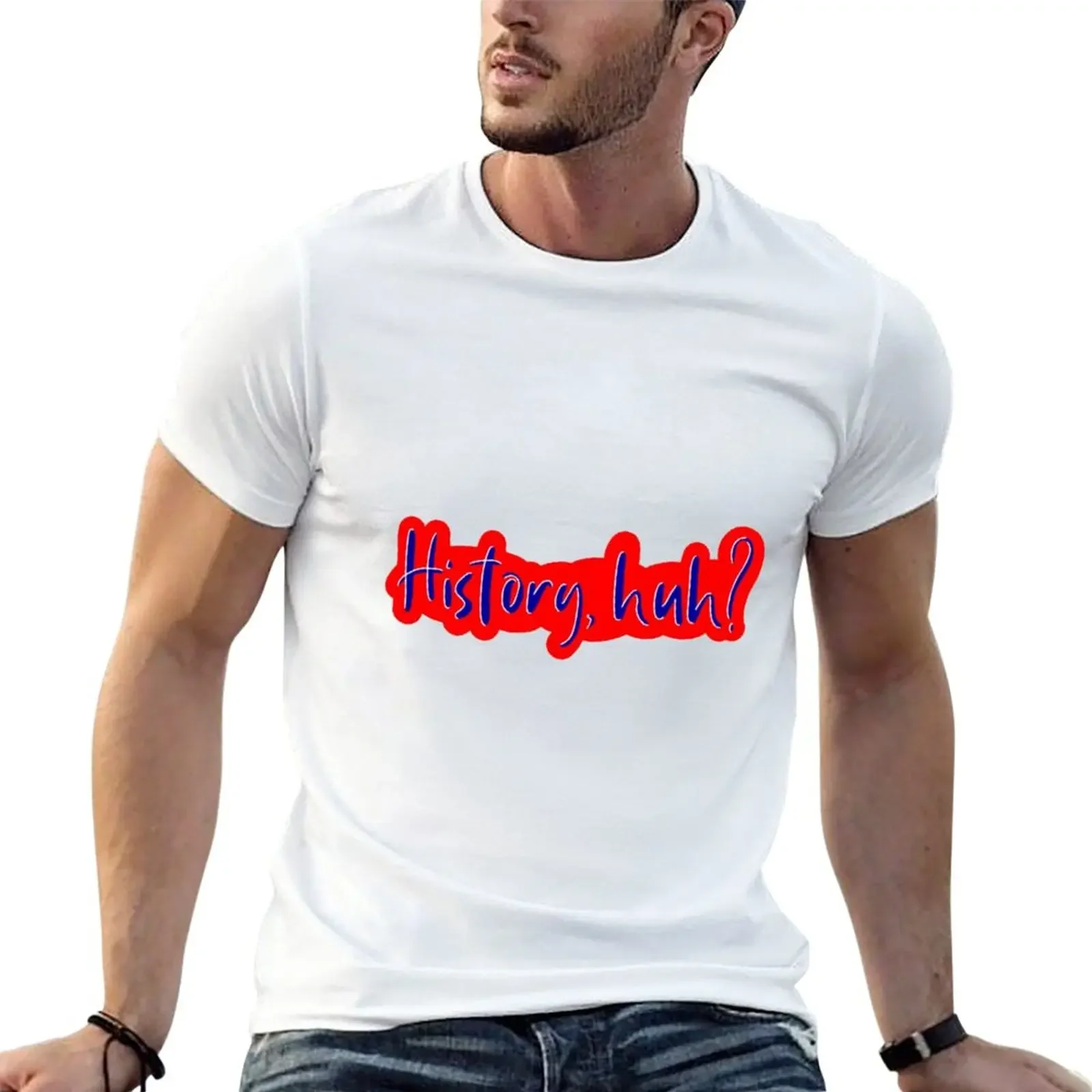 

New History Huh RWARB Art T-Shirt tops shirts graphic tees t shirts for men graphic