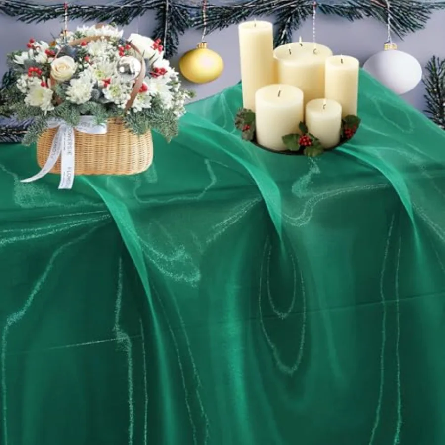 

Набор из 15 ярдов прозрачной органзы для свадеб, вечеринок, домашнего декора, банкетов, фонов, штор, рукоделия, пошива платьев и модных изделий