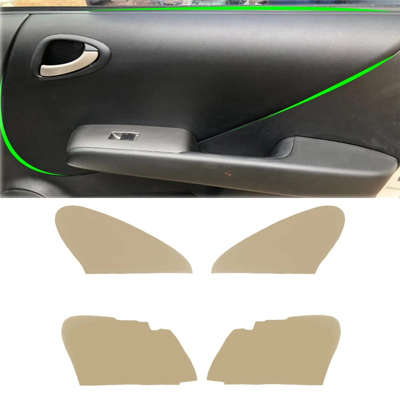 

For Honda Fit / Jazz 2004 2004 2005 2006 2007 Hatchback/Sedan Microfiber Leather Interior Door Armrest Panel Cover Sticker Trim