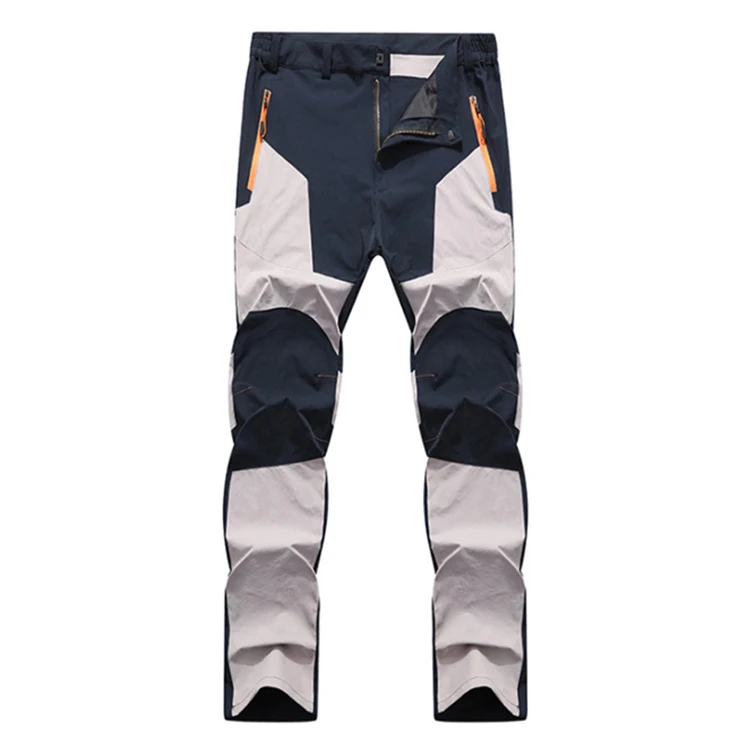TRVLWEGO, pantalones de senderismo de verano para hombre, resistentes al desgaste, prevención de salpicaduras de agua, pantalones elásticos finos de secado rápido a prueba de rayos UV para acampar