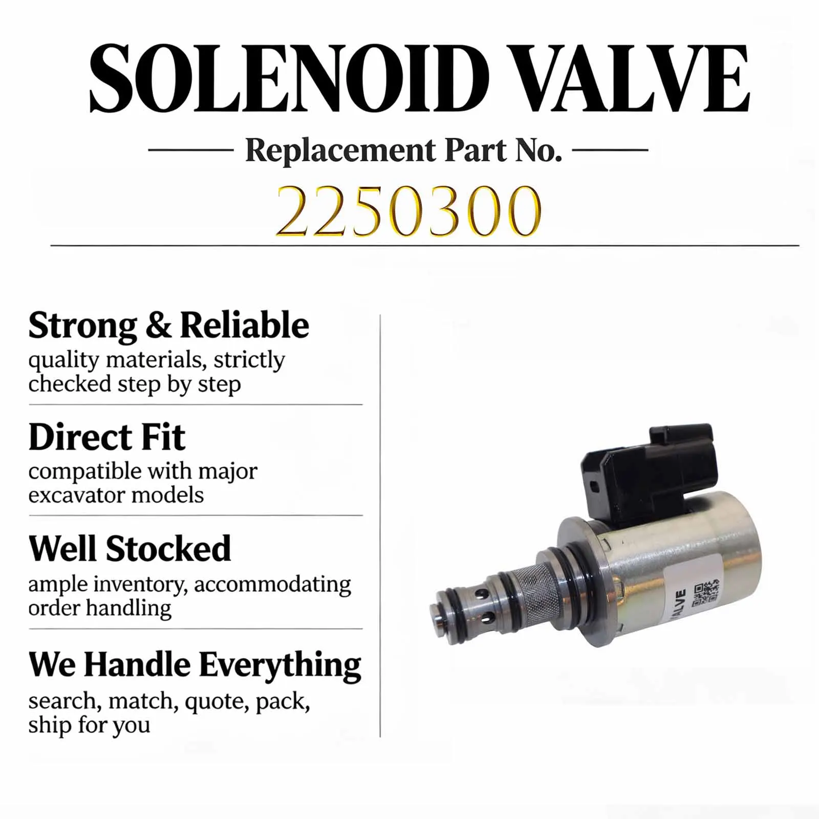 New 225-0300 2250300 24V Solenoid Valve For Caterpillar CAT TH31-E61 TH35-E81 CX31-P600 TH31-E61 TH35-E81 Petroleum products