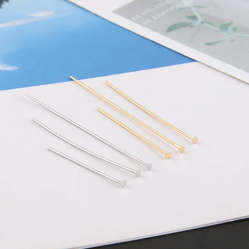 10pcs Diy Jewelry Accessories Copper Plated 18k Color Retention T Needle Connection Handmade Metal Beads Handmade Material