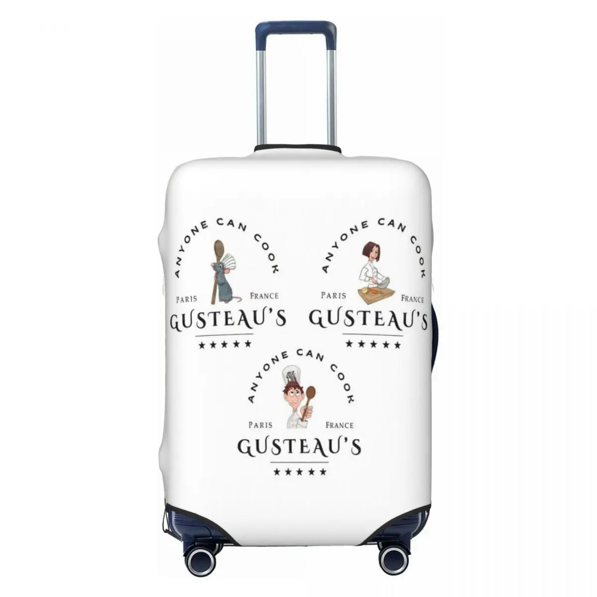 

Custom Ratatouilles Movie Suitcase Cover Dust Proof Travel Luggage Covers for 18-32 inch