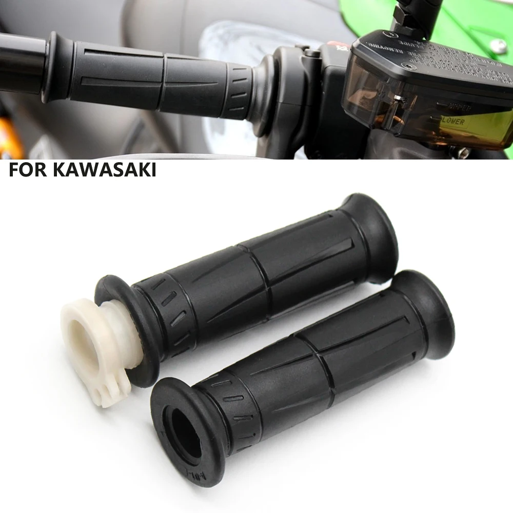 NEW For kawasaki ZX6R ZX6RR ZX10R ZX10RR ZX12R ZX14R ZX9R ZX7 Motorcycle OEM Rubber Handle Grips Handle Glue Throttle Handlebar